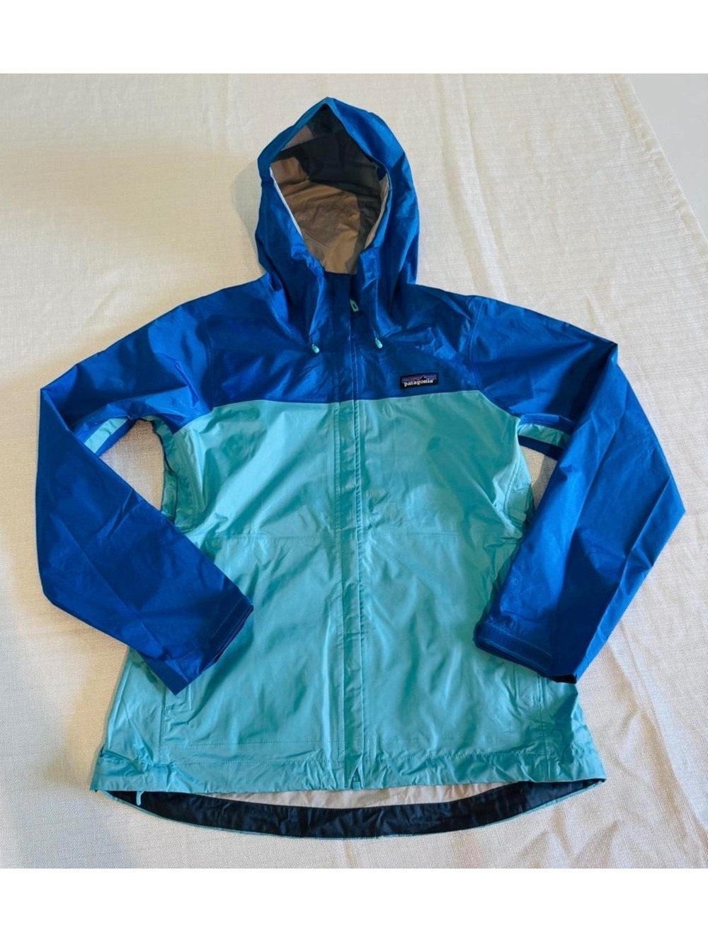 Women’s Small Torrentshell H2NO Two-Tone Blue & Turquoise Waterproof Rain Jacket